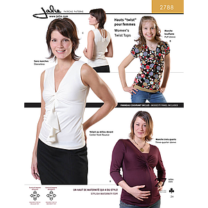 Patron Jalie 2788 Hauts twist pour femmes