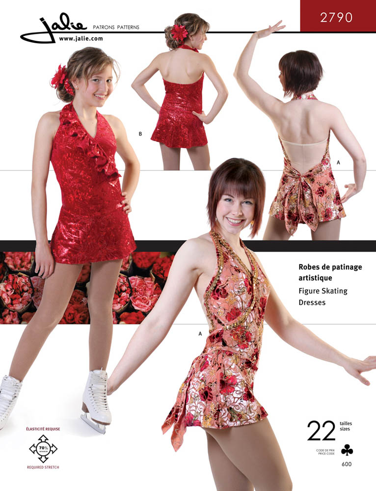Patron Jalie 2790 Robe de patinage artistique (cache - coeur)