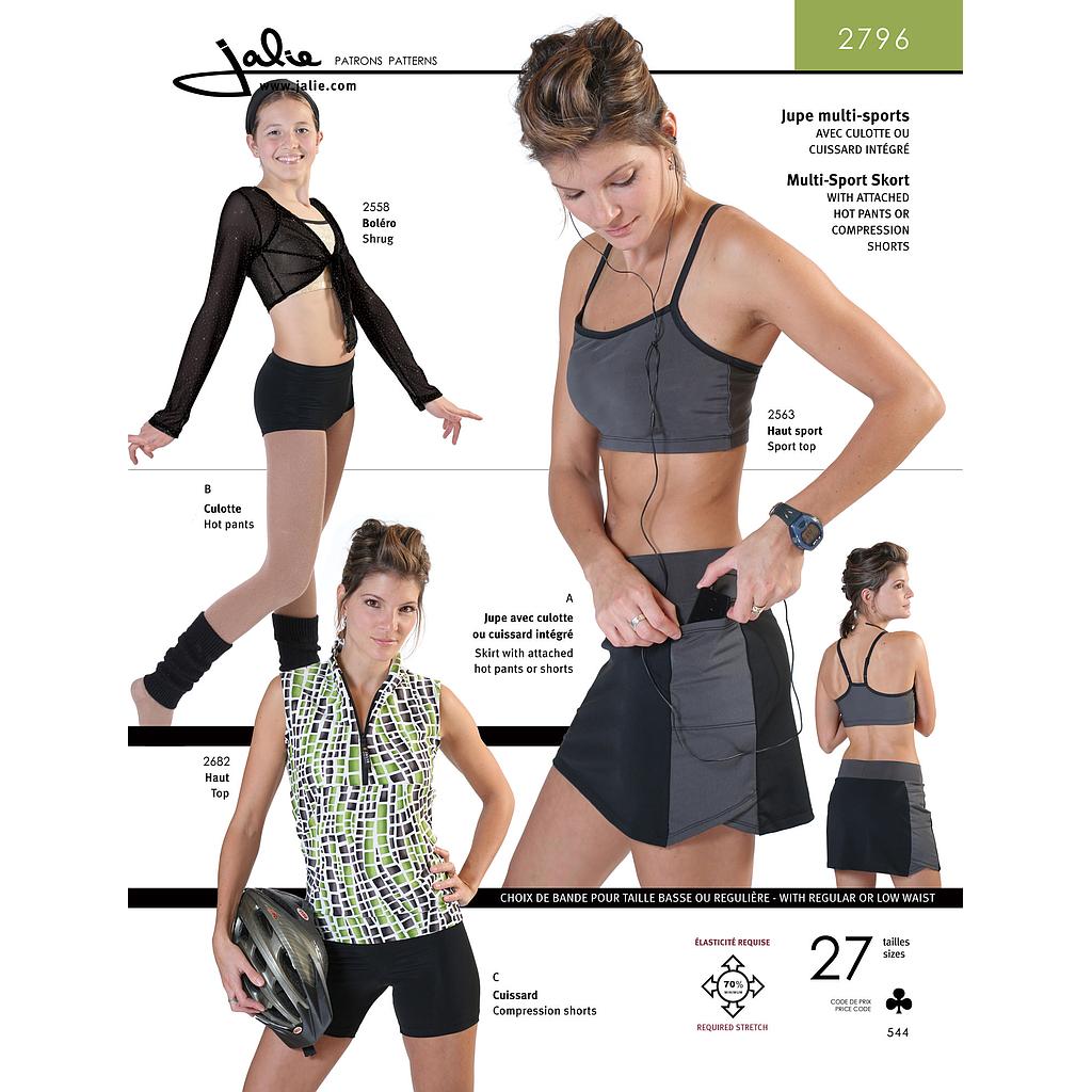 [JAL-2796] Patron Jalie 2796 Jupe multi - sports