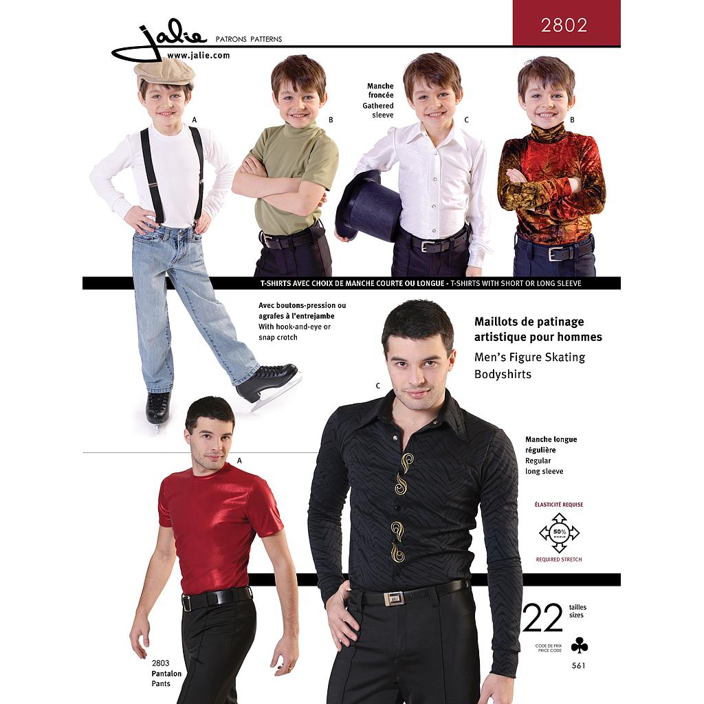 [JAL-2802] Patron Jalie 2802 Maillots de patinage pour hommes