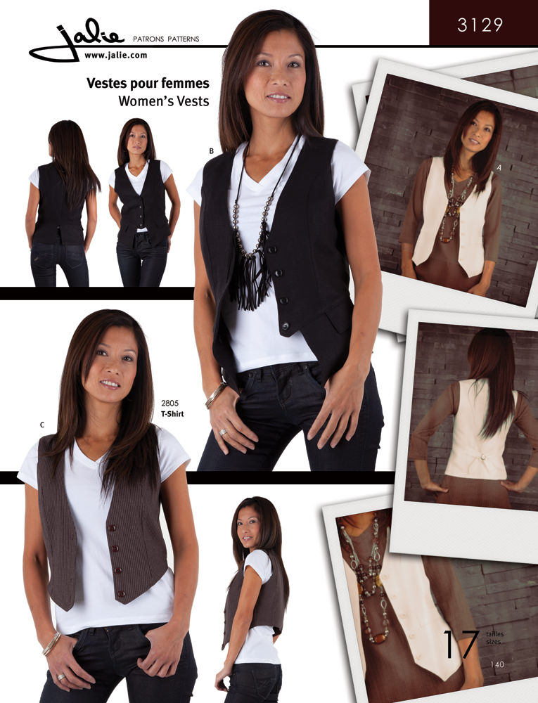 Patron Jalie 3129 Vestes pour femmes