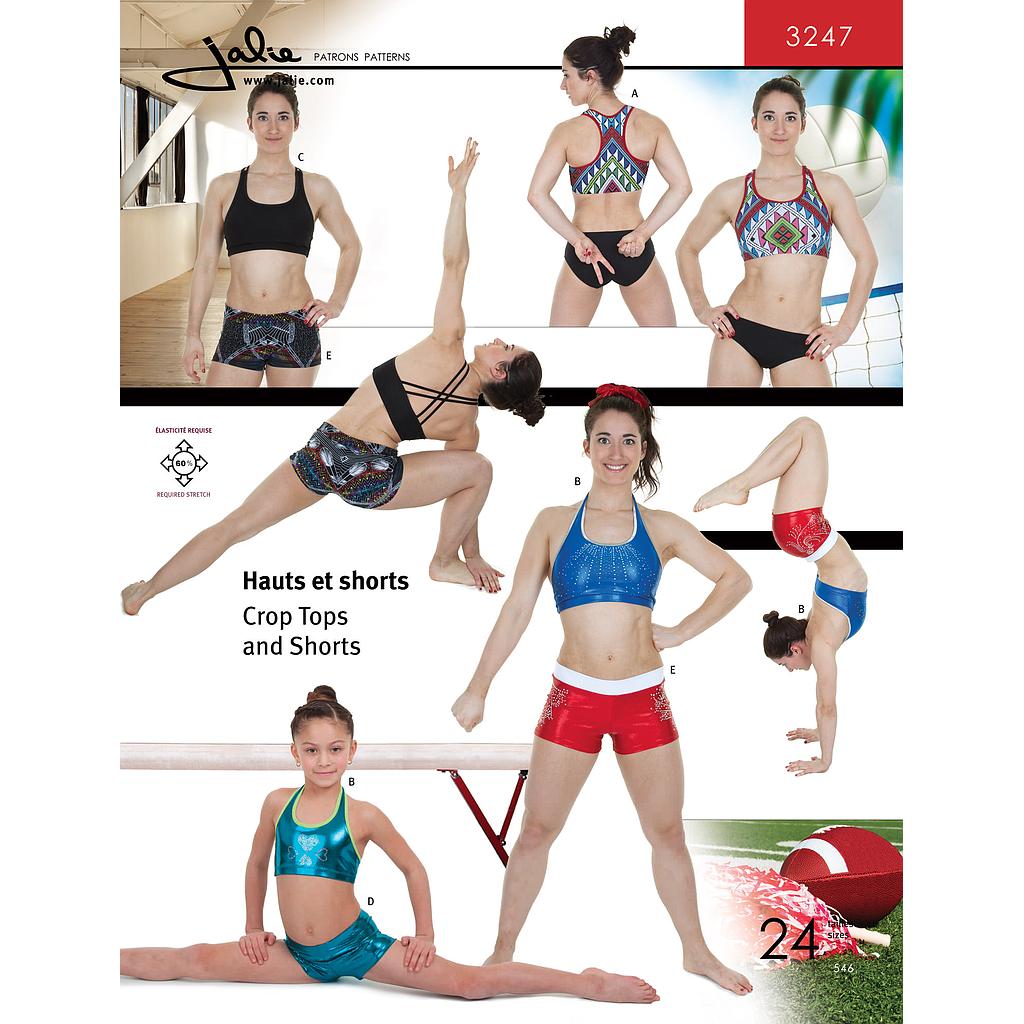 [JAL-3247] Patron Jalie 3247 Hauts sports et short
