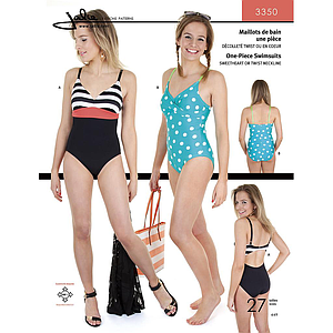 Patron Jalie 3350 Maillots de bain une pièce