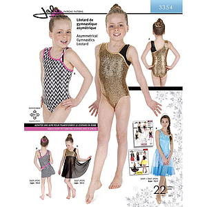 Patron Jalie 3354 Justaucorps de gymnastique asymétrique