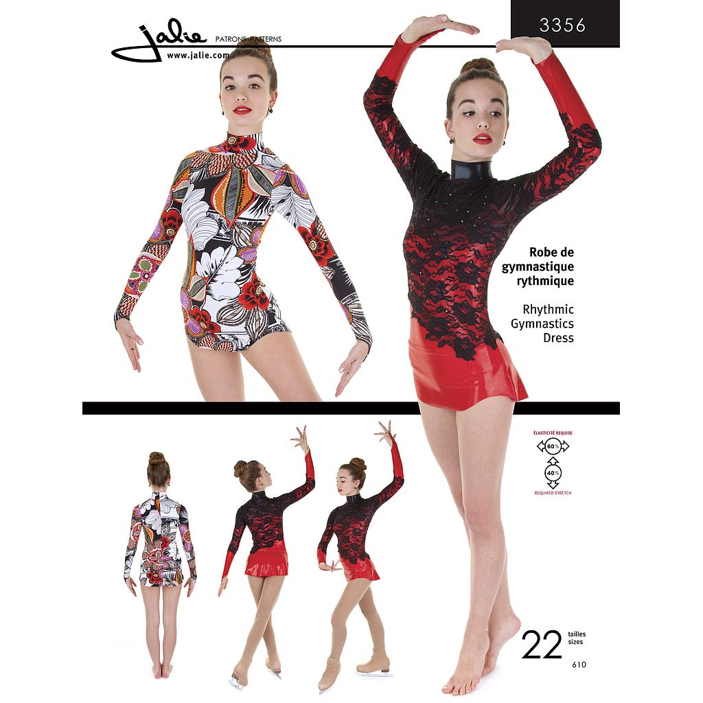 [JAL-3356] Patron Jalie 3356 Robe de gymnastique rythmique