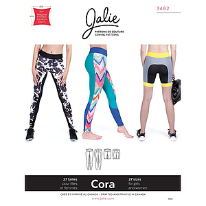 Patrón Jalie 3462 Legging y short CORA