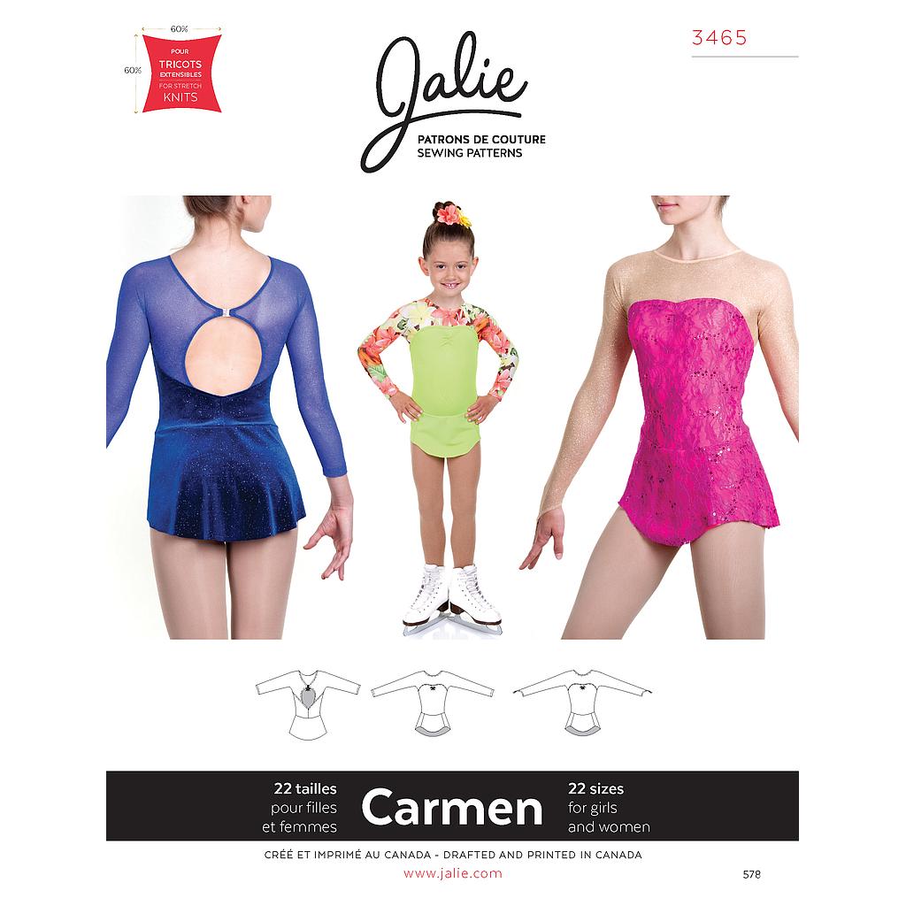 Patron Jalie 3465 Robe de patinage CARMEN