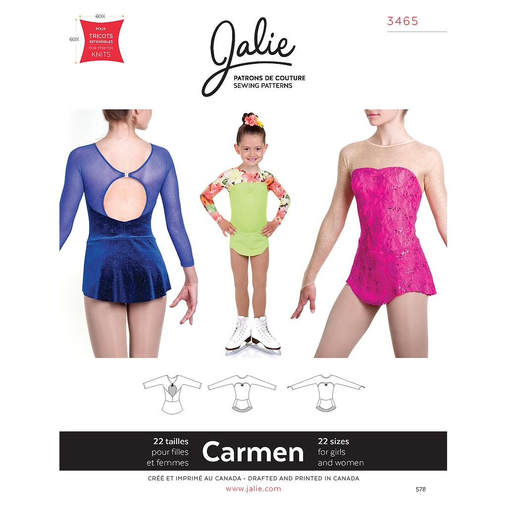 [JAL-3465] Patron Jalie 3465 Robe de patinage CARMEN