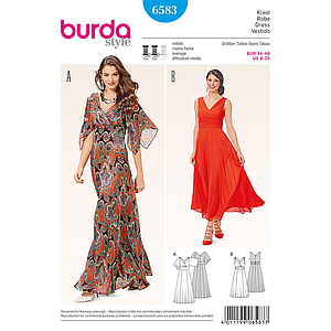 Patrón Burda 6583 Vestido