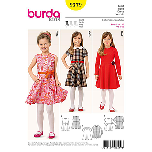 Patrón Burda 9379 Kids Vestido