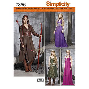 Patrón Simplicity 7856.H5 Disfraz Mujer Cosplay