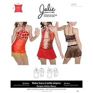 Patron Jalie 2571 Robe de patinage à licou#