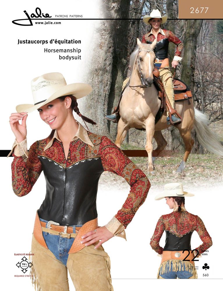 Patron Jalie 2677 Justeaucorps d'équitation#