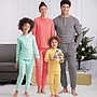 Patron Simplicity 9455 - Pantalon et haut en tricot pour femme, homme et enfant du 4 au 16 ans et du XS au XL