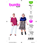 Patron Burda 6105- Blouses façon tee-shirt sans fermeture du 36 au 46