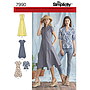 Patrón Simplicity 7990.H5-Vestido y Blusa