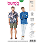Patrón Burda 6349 - Camisa para hombres del 46 al 60
