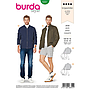 Patrón Burda 6351 - Chaqueta para hombres del 46 al 56