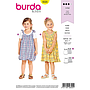 Patron Burda 9320 - Robes pour filles de 2 à 7 ans#