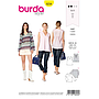 Patron Burda 6234 Blouse femme encolure en V avec ou sans manches longues - du 36 au 46