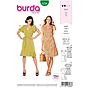 Patron Burda 6238 Robe femme portefeuille épaules froncées - du 36 au 46