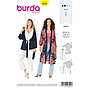 Patron Burda 6244 Veste Gilet femme Kimono - du 36 au 46