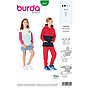 Patron Burda 9301 SweaTee-Shirt – hoodie enfant avec ou sans capuche - de 7 à 14/16 ans