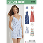 Patron New Look 6493 Combishort et combipantalon 