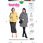 Patron Burda 6372 Abrigo para mujer