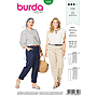 Patron Burda 6309 - Pantalon pour femmes de 48 à 62#