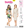 Patrón Burda 6322 - Vestido para mujeres del 34 al 44