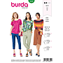 Patron Burda 6329 - T-shirt pour femmes de 36 à 46#