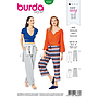 Patrón Burda 6333 - Pantalón para mujeres del 34 al 44