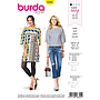 Patrón Burda 6345 - Vestido y camiseta para mujeres del 34 al 44