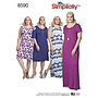 Patron Simplicity 7052 robe pour femme