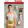 Patron Simplicity 8598 Haut et corset#