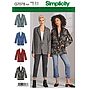 Patron Simplicity 8697 Veste boutonnée pour femmes de 38 à 56