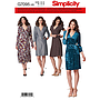 Patron Simplicity 8735 Robe cache - coeur pour femmes de 34 à 52#