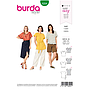 Patron Burda 6204 Tee-Shirt blouse femme réversible - du 36 au 46