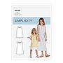 Patron Simplicity 9120 Robe fille chasuble - de 3 à 14 ans