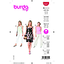 Patron Burda 6121- Tops faciles à coudre et robe courte à bretelles du 36 au 46