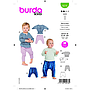 Patron Burda 9278 - Ensemble Pantalon et Tee-Shirt bébé du 56 au 86 cm#