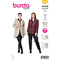 Patron Burda 6096- Veste avec basque du 46 au 56