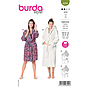 Patron Burda 6094- Peignoir avec capuche et poches plaquées du 46 au 56