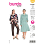 Patron Burda 6092- Manteau, veste – double boutonnage avec grand col du 36 au 46