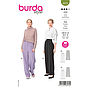Patron Burda 6079- Pantalon avec pinces et ceinture en forme du 36 au 46