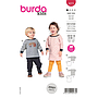 Patron Burda 9273 - Tee-Shirt et robe Bébé avec encolure ronde et poignets du 68 au 98#