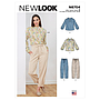 Patron New Look 6704 - Ensemble Blouse col montant et Pantalon bouffant du 36 au 48