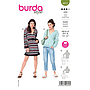 Patron Burda 6012 - Sweat- shirt à capuche et Robe du 36 au 46 (FR)#