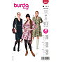 Patron Burda 5943 - Robe junévile avec effet croisé & jupe ample du 36 au 50 (FR)